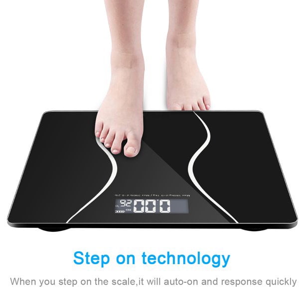 High Precision Digital Body Weight Bathroom Scale with Ultra Wide Platform